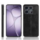 For Redmi K70 Ultra Cow Pattern Sewing Back Cover Phone Case(Black) - 1