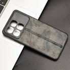 For Redmi K70 Ultra Cow Pattern Sewing Back Cover Phone Case(Black) - 2