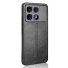 For Redmi K70 Ultra Cow Pattern Sewing Back Cover Phone Case(Black) - 3