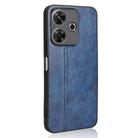 For Redmi 13 4G / Redmi Note 13R 5G Cow Pattern Sewing Back Cover Phone Case(Blue) - 3