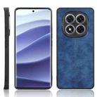 For Redmi Note 14 Pro 5G Cow Pattern Sewing Back Cover Phone Case(Blue) - 1