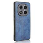 For Redmi Note 14 Pro 5G Cow Pattern Sewing Back Cover Phone Case(Blue) - 3