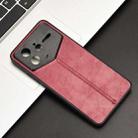 For Redmi K80 Pro Champion Edition Cow Pattern Sewing Back Cover Phone Case(Red) - 2