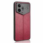 For Redmi K80 Pro Champion Edition Cow Pattern Sewing Back Cover Phone Case(Red) - 3