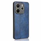 For Redmi Note 14 4G 163.25mm Cow Pattern Sewing Back Cover Phone Case(Blue) - 3