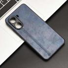 For Redmi Turbo 4 Cow Pattern Sewing Card Bag Phone Case(Blue) - 2