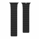 For Apple Watch SE 2023 44mm Magnetic Silicone Watch Band(Black) - 2