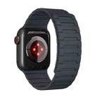 For Apple Watch SE 2023 40mm Magnetic Silicone Watch Band(Midnight) - 3