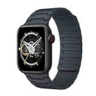 For Apple Watch Series 7 45mm Magnetic Silicone Watch Band(Midnight) - 1