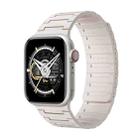 For Apple Watch SE 40mm Magnetic Silicone Watch Band(Starlight) - 1