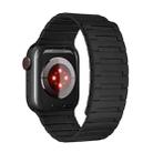 For Apple Watch Series 6 40mm Magnetic Silicone Watch Band(Black) - 3