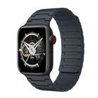 For Apple Watch Series 4 40mm Magnetic Silicone Watch Band(Midnight) - 1