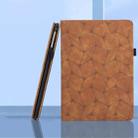 For iPad Pro 11 2022 / 2021 / 2020 Embossed Geometric Leather Smart Tablet Case(Brown) - 2