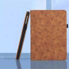 For iPad 10th Gen 10.9 2022 Embossed Geometric Leather Smart Tablet Case(Brown) - 2