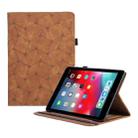 For iPad Air / Air 2 / 9.7 2018 Embossed Geometric Leather Smart Tablet Case(Brown) - 1