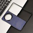 For Honor Magic V5 Crocodile Texture Back Cover Phone Case(Blue) - 2