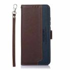 For Samsung Galaxy A56 5G KHAZNEH Litchi Texture Leather RFID Phone Case(Brown) - 3