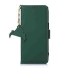 For Samsung Galaxy A56 5G Genuine Leather Magnetic RFID Leather Phone Case(Green) - 3