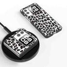 For Huawei nova Flip Black Frame Leopard Phone Case(Silver Leopard) - 2