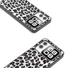 For Huawei nova Flip Black Frame Leopard Phone Case(Silver Leopard) - 3