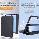 For Microsoft Surface Pro 9 / 10 / 11 Conjoined Acrylic Leather Tablet Case(Black) - 2