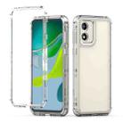 For Motorola Moto E13 Clear TPU Hybrid PC Shockproof Phone Case(Transparent) - 1