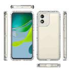 For Motorola Moto E13 Clear TPU Hybrid PC Shockproof Phone Case(Transparent) - 2