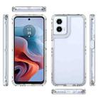 For Motorola Moto G34 5G Clear TPU Hybrid PC Shockproof Phone Case(Transparent) - 2