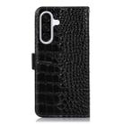 For Samsung Galaxy A17 5G Crocodile Top Layer Cowhide Leather Phone Case(Black) - 3