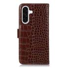 For Samsung Galaxy A17 5G Crocodile Top Layer Cowhide Leather Phone Case(Brown) - 3