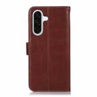 For Samsung Galaxy A17 5G Magnetic Crazy Horse Texture Genuine Leather RFID Phone Case(Brown) - 3