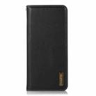 For Samsung Galaxy A36 KHAZNEH Nappa Top Layer Cowhide Leather Phone Case(Black) - 3
