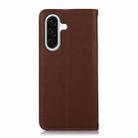 For Samsung Galaxy A17 5G KHAZNEH Nappa Top Layer Cowhide Leather Phone Case(Brown) - 3