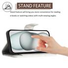 For Realme 14 Pro+ 5G Rhombic Texture Flip Leather Phone Case with Lanyard(White) - 3