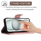 For Realme 14 Pro 5G Rhombic Texture Flip Leather Phone Case with Lanyard(Coral Pink) - 3