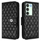 For Realme V70 / 14x Global / C75 5G Rhombic Texture Flip Leather Phone Case with Lanyard(Black) - 2