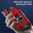 For Samsung Galaxy S23 FE 5G Shockproof Metal Holder Phone Case(Red) - 3