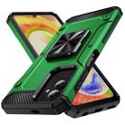 For Samsung Galaxy A04 Shockproof Metal Holder Phone Case(Green) - 1