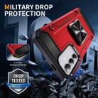 For Samsung Galaxy A04s Shockproof Metal Holder Phone Case(Red) - 2