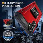 For Samsung Galaxy A05s Shockproof Metal Holder Phone Case(Red) - 2