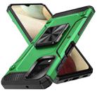 For Samsung Galaxy A12 Nacho Shockproof Metal Holder Phone Case(Green) - 1