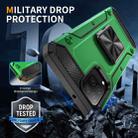 For Samsung Galaxy A12 Nacho Shockproof Metal Holder Phone Case(Green) - 2