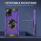 For Samsung Galaxy A12 Nacho Shockproof Metal Holder Phone Case(Purple) - 3