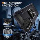 For Samsung Galaxy A13 4G Shockproof Metal Holder Phone Case(Black) - 2