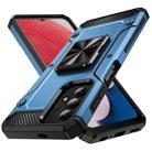 For Samsung Galaxy A13 5G Shockproof Metal Holder Phone Case(Navy Blue) - 1