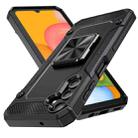 For Samsung Galaxy A14 5G Shockproof Metal Holder Phone Case(Black) - 1