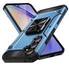 For Samsung Galaxy A54 Shockproof Metal Holder Phone Case(Navy Blue) - 1