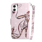 For Samsung Galaxy A06 4G 3D Colored Horizontal Flip Leather Phone Case(Butterfly High-heeled) - 3