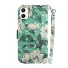 For Samsung Galaxy A06 4G 3D Colored Horizontal Flip Leather Phone Case(Watercolor Flower) - 3