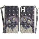 For Samsung Galaxy A06 4G 3D Colored Horizontal Flip Leather Phone Case(Hug Cat) - 1